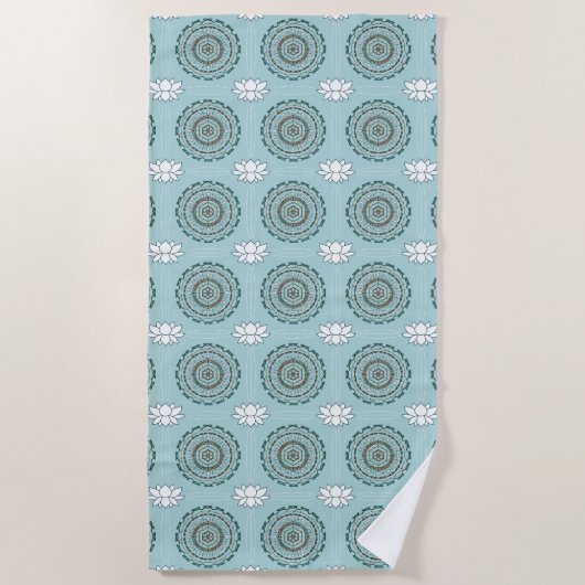 Lotus Weave Beach Towel Strandlaken (Voorkant)