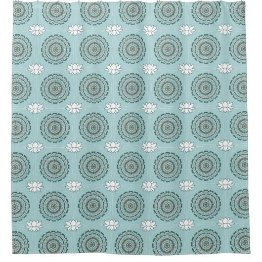 Lotus Weave Shower Curtain Douchegordijn (Voorkant)