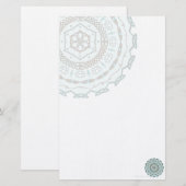 Lotus Weave Stationery Briefpapier (Voorkant / Achterkant)