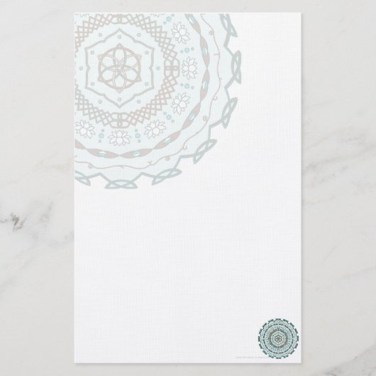 Lotus Weave Stationery Briefpapier (Voorkant)