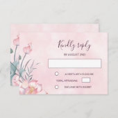 Lotus Wedding RSVP (Voorkant / Achterkant)