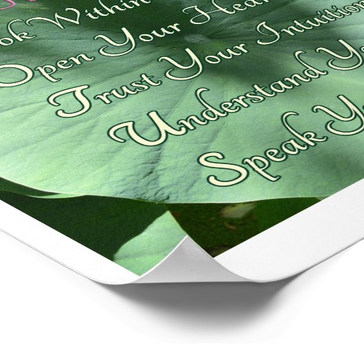 "Lotus Wisdom" Poster, 10 x 8" Poster (Hoek)
