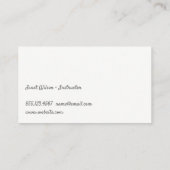 Lotus Woman Head Logo Visitekaartje (Achterkant)