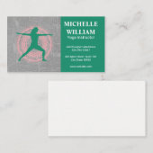 Lotus | Yoga-houding | Zakelijke kaart voor instru Visitekaartje (Voorkant / Achterkant)