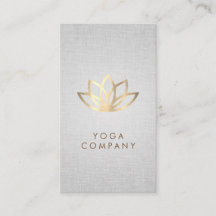 Lotus Yoga Instructor Gray Verticaal Visitekaartje