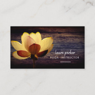Lotus Yoga Instructor Meditation Zen Hood Visitekaartje