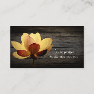 Lotus Yoga Instructor Meditation Zen Hood Visitekaartje