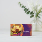 Lotus Yoga Instructor Meditation Zen Paint Visitekaartje (Staand voorkant)