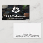 Lotus Yoga Logo | Stenen in Vijver Visitekaartje (Voorkant / Achterkant)