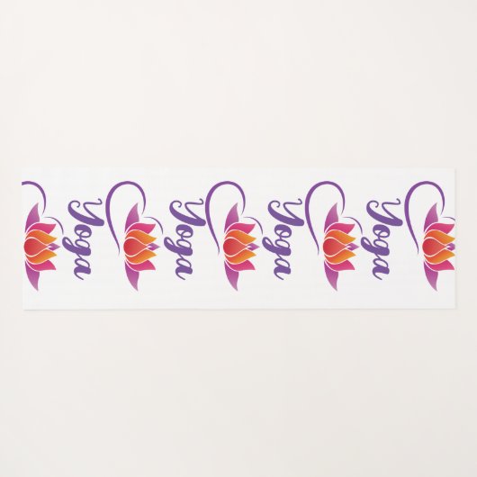 Lotus Yoga Mat (Achterkant (horizontaal))
