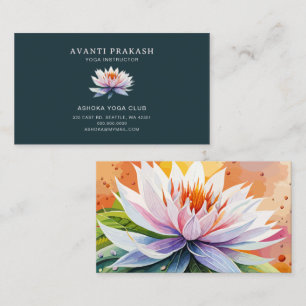 Lotus Yoga Meditatie Instructeur Visitekaartje Afsprakenkaartje