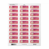 Lotus Yoga Meditation Floral Pink Return Labels (Full Sheet)