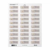 Lotus Yoga Meditation Floral Return Labels (Full Sheet)