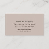 Lotus Yoga Meditation Zen  Wood Visitekaartje (Achterkant)