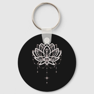 Lotus Yoga Namaste Lelie Bloem Grafisch Sleutelhanger