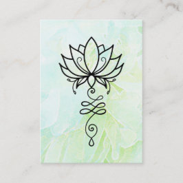 *~* Lotus Yoga Nirvana Sacred Geometry Floral Visitekaartje