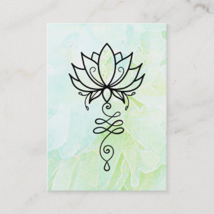 *~* Lotus Yoga Nirvana Sacred Geometry Floral Visitekaartje