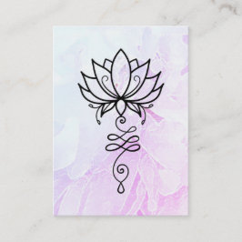 *~* Lotus Yoga. Nirvana Sacred Geometry Peony Visitekaartje