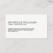 Lotus | Yoga Pose Visitekaartje (Achterkant)