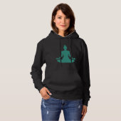 Lotus Yoga Position Vector Hoodie (Voorkant volledig)