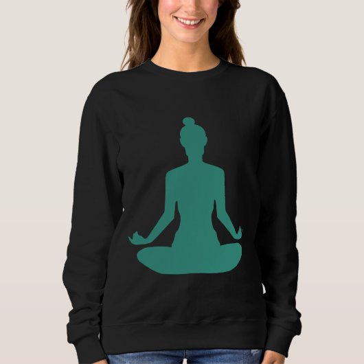 Lotus Yoga Position Vector Trui (Voorkant)