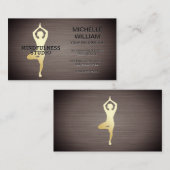 Lotus | Yoga Studio | instructeur Visitekaartje (Voorkant / Achterkant)