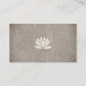 Lotus | Yoga Studio | instructeur Visitekaartje (Achterkant)