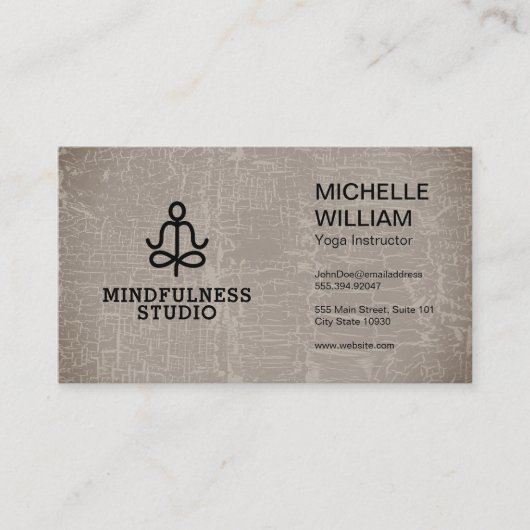 Lotus | Yoga Studio | instructeur Visitekaartje (Voorkant)