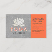 Lotus | Yoga Studio | Leskaart instructeur Visitekaartje (Voorkant)