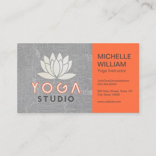 Lotus | Yoga Studio | Leskaart instructeur Visitekaartje (Voorkant)