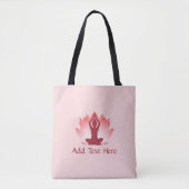 Lotus & Yoga Tote Bag (Voorkant)
