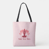 Lotus & Yoga Tote Bag (Achterkant)