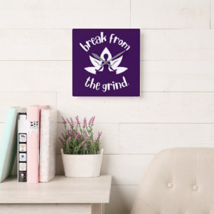 Lotus Yoga (Wit) Klok
