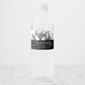 Lotus zeep bar buik band product label wrap waterfles etiket (Voorkant)