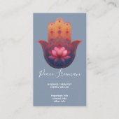 Lotus Zegen | Hamsa Hand Visitekaartje (Voorkant)