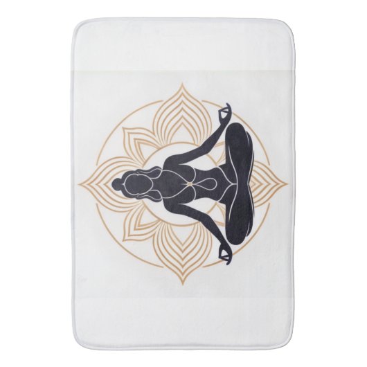 Lotus Zen Bath Mat (Voorkant Verticaal)