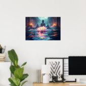 LOTUS - ZEN BOEDDHISME POSTER (Thuiskantoor)