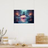 LOTUS - ZEN BOEDDHISME POSTER (Keuken)