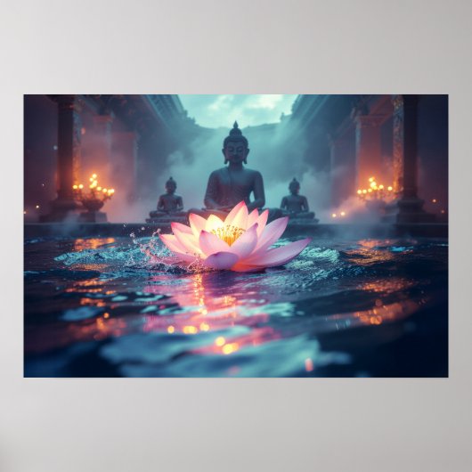 LOTUS - ZEN BOEDDHISME POSTER (Voorkant)
