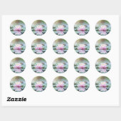 LOTUS - ZEN BOEDDHISME RONDE STICKER (Vel)