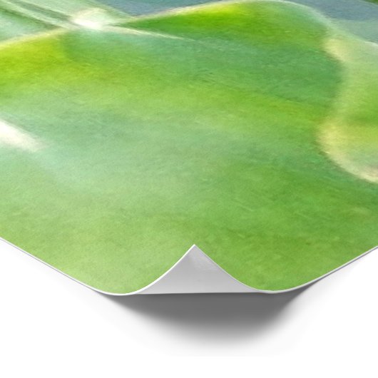 Lotus zomer, pastelroze waterplant poster (Hoek)