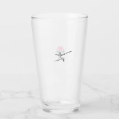 Lotus & zwaardmaster Water Glass Glas (Achterkant)