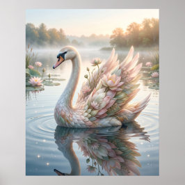 Lotus Zwanen Dawn Meer Poster