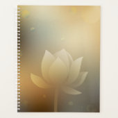 Lotusbloem Agenda Hardcover Dagplanner (Voorkant)