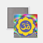 Lotusbloem - AUM meditatie Magneet (Voorkant / Achterkant)