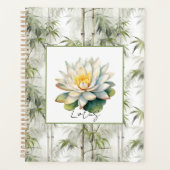 Lotusbloem Bamboe Planner (Voorkant)