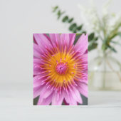 lotusbloem bloem briefkaart (Staand voorkant)