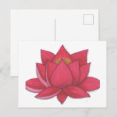 Lotusbloem Briefkaart (Voorkant / Achterkant)