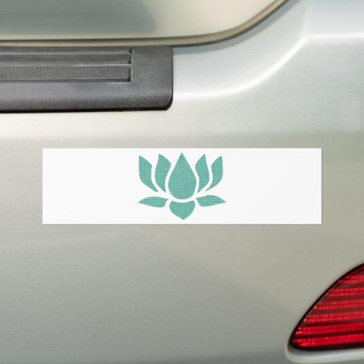 lotusbloem bumpersticker (Op auto)