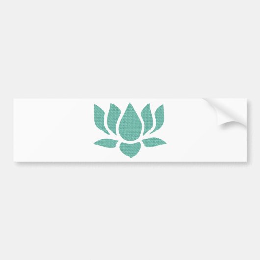 lotusbloem bumpersticker (Voorkant)